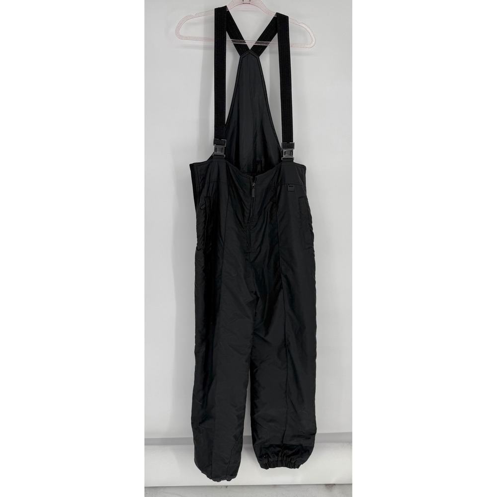 Tyrolia‎ Black Insulated Ski Bibs Snow Pants Adjustable Straps Sz XL